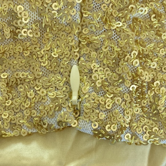 Susana Monaco Sequin String Crop Top Sunshine Yellow NWOT - Picture 6 of 8